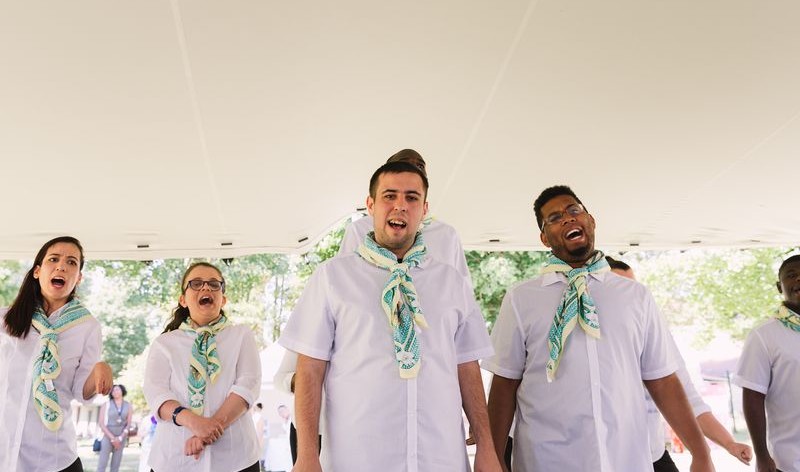 Les chanteurs de la chorale du Foyer Saint-Louis