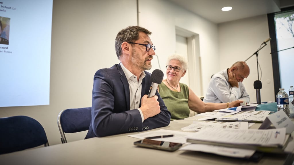 Christophe Douesneau, directeur général, Marie-Sophie Desaulle, présidente et François Laly, vice-président